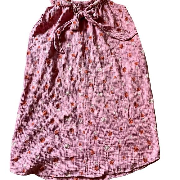 Womens/Teens Pink Floral Dress Size Medium Cottagecore Spring Stitch Drop Plus - Picture 3 of 5